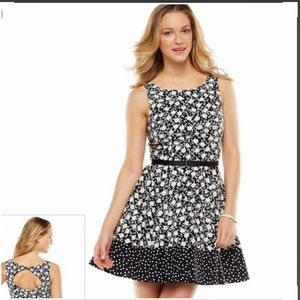 Beautiful Floral Fit & Flare Dress